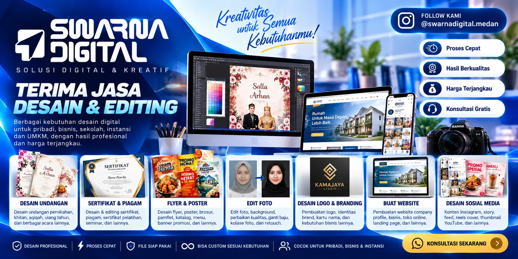 Kreativitas untuk setiap kebutuhan — Swarna Digital