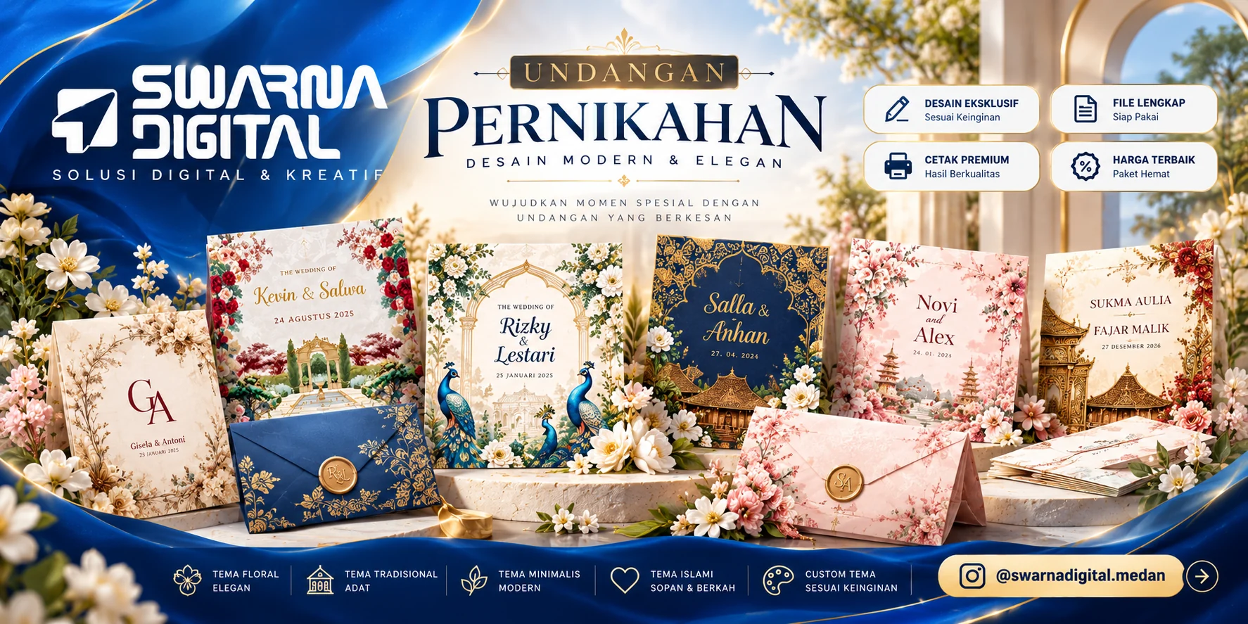 Undangan cetak yang berkesan — Swarna Digital