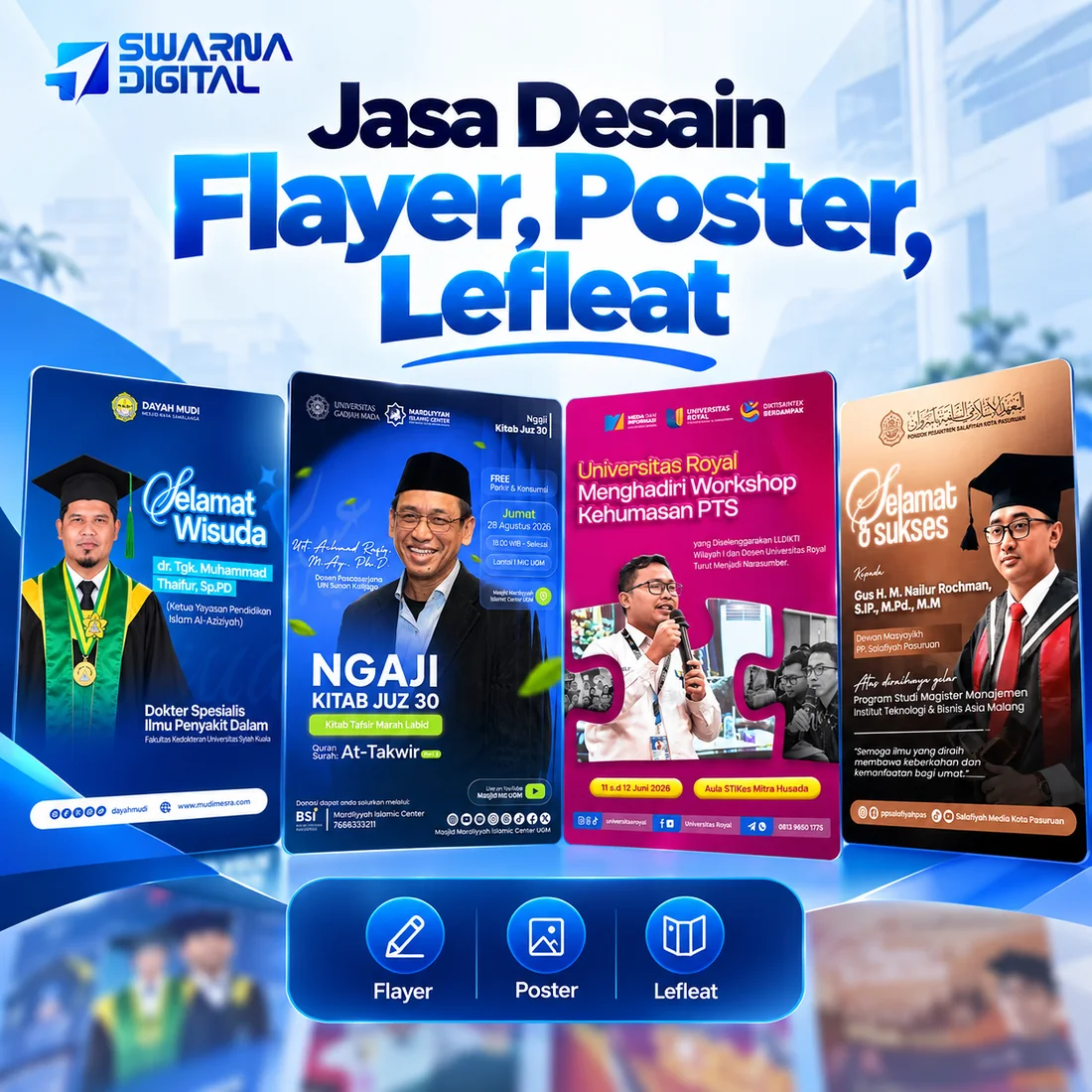 Desain Flyer, Poster & Leaflet